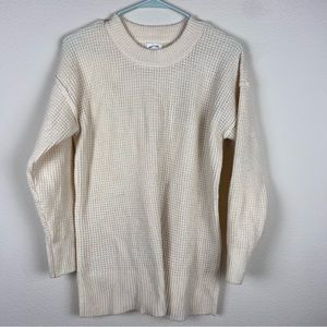 Hippie Rose Cream Knit Crew Neck Sweater